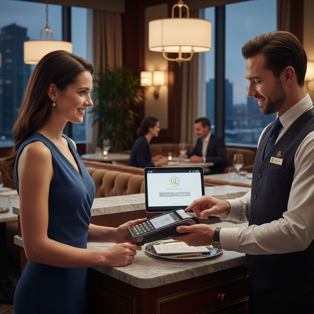 Hotel POS system supporting room charge and card payment transactions