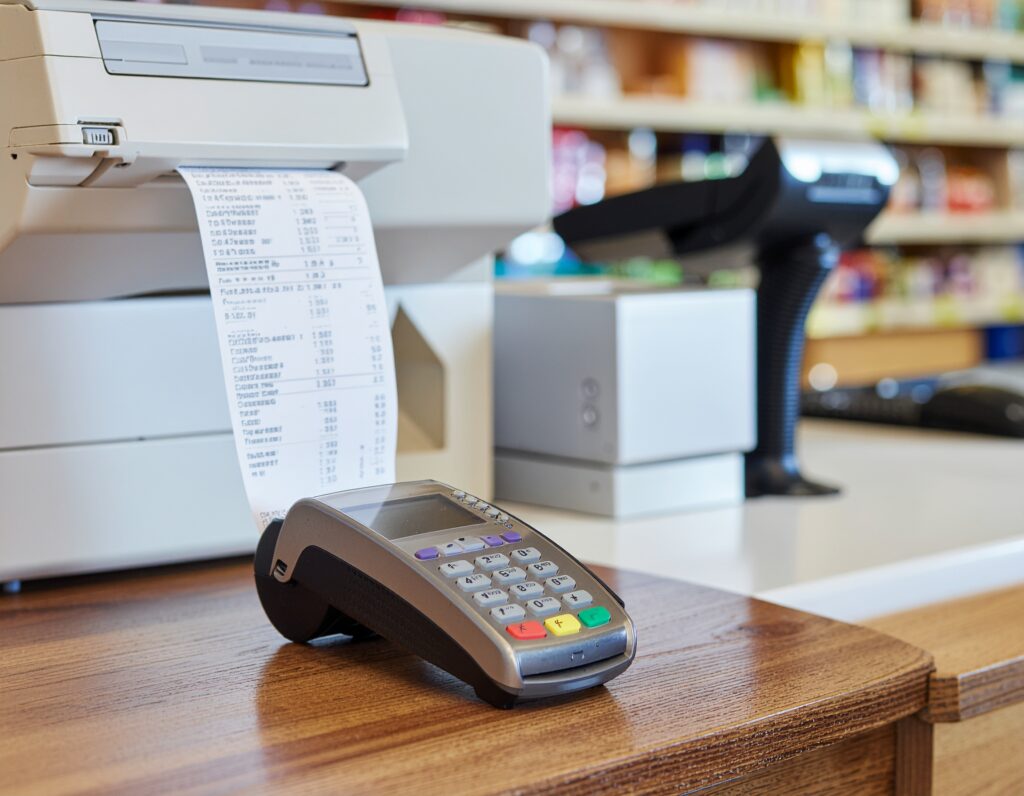 POS receipt printer and barcode scanner Malaysia for efficient retail and F&B transactions