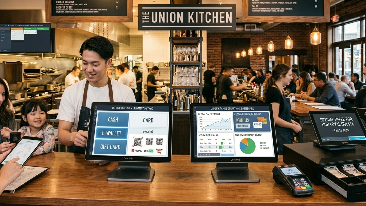 Restaurant using POS system to improve business operations and customer service