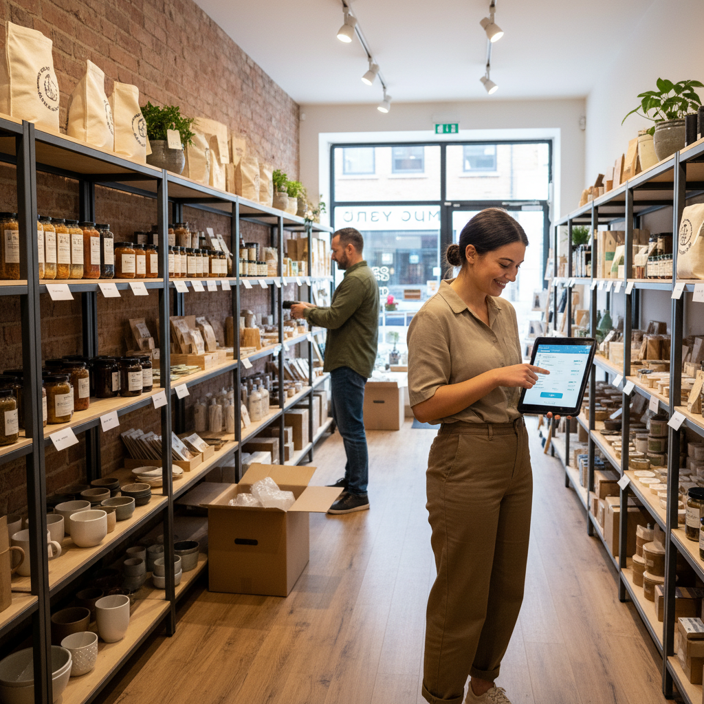 Retail inventory management using POS system for stock tracking