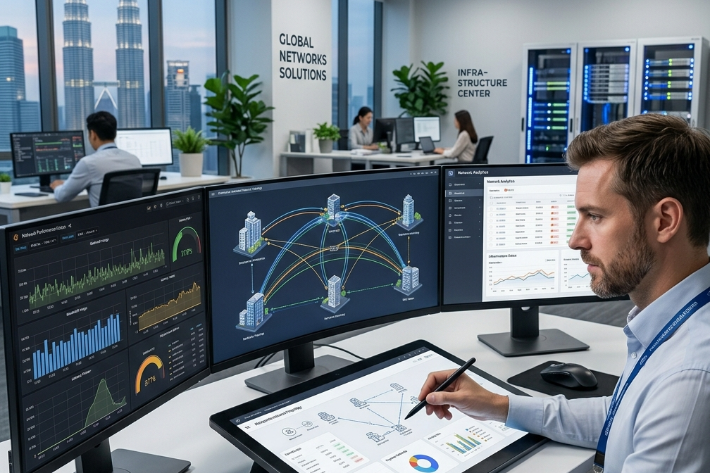 network design and monitoring services Malaysia for scalable and secure business infrastructure